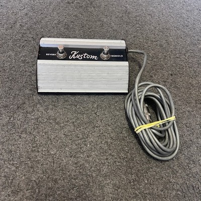 1970's Kustom Guitar Amplifier Reverb Tremolo 2-Button Footswitch