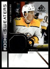 2021-22 SP Game Used Rookie Sweaters Philip Tomasino 113/249 Nashville Predators
