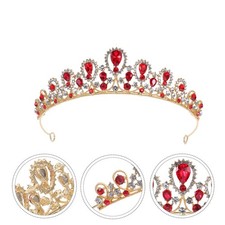 Rhinestone Crown Headpiece Hair Decorations for Women Wedding Bridal