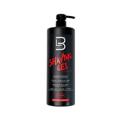 L3VEL3 Transparent Shaving Gel Flame 1000ml