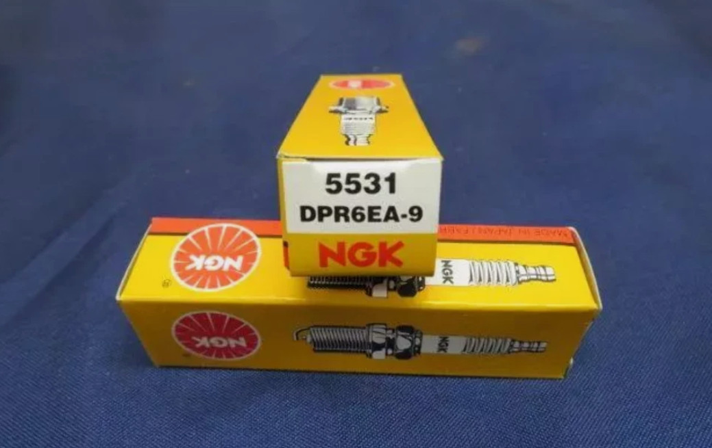 NGK DPR6EA-9 5531 Spark Plugs QTY 2 for Honda Kawasaki Suzuki Yamaha