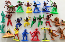 Starlux Boîte 36 Figurines Parachutistes 1/50 35mm à Peindre - Rare
