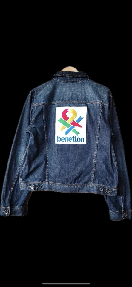 Chaqueta vaquera 96’ M Benetton para hombre, hecha en Túnez Foto 3 de 4