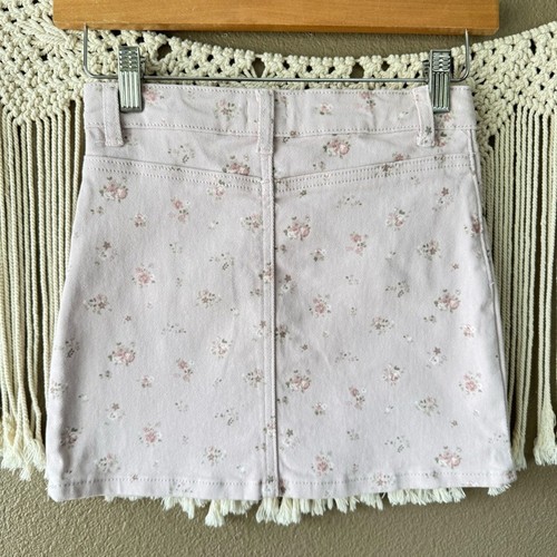 Jamie Kay Adrienne Floral Pink Denim Skirt dusty Rose 8 yrs - Picture 3 of 8