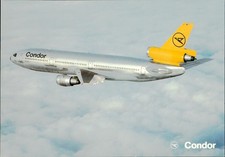 Condor DC-10 Postcard German Airline Unused Vintage Aviation Photo Plane Promo