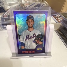 Topps Heritage High Number Zack Wheeler Purple Refractor Mets THC-708 Card