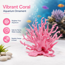 Artificial Coral Ornament Fish Tank Decor Aquarium Hideout Cave Decoration