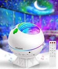 Star Projector Galaxy Light with 43 Colors, Moon Nebula Night 5IN, White