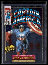 2024 Marvel Masterpieces '92 Platinum #16-V Captain America Variant Cover