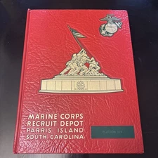 1963 Marine Corps Recruit Book Parris Island Platoon 174 USMC MOH Gen Schoup CMC