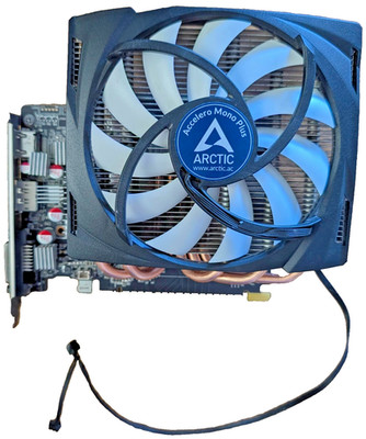 Zotac NVIDIA GeForce GTX 1050 Ti 4GB + Arctic Accelero Mono Plus Silent Cooler