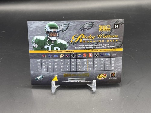 1996 Select Certified Edition Mirror Gold RICKY WATTERS SP /35 Eagles - Picture 2 of 2