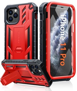 FNTCASE for iPhone 11 Pro Case 5.8 Inch Red with Kickstand