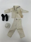 Vintage 1970s GI Joe Navy Sailor Dress White Uniform Hat Boots 1:6, dixie cap