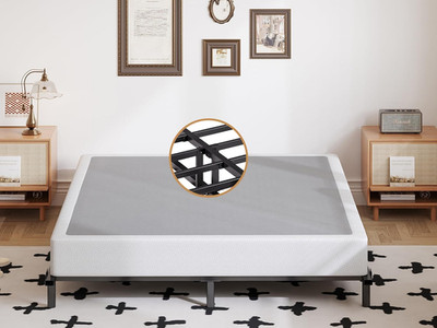 Low Profile Queen Box Spring - Heavy Duty Metal Foundation, Easy Assembly