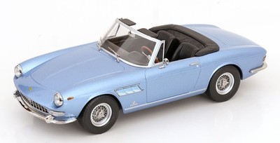 KK SCALE MODELS FERRARI 275 GTS PININFARINA SPIDER LIGHT BLUE METALLIC 1964 1/18
