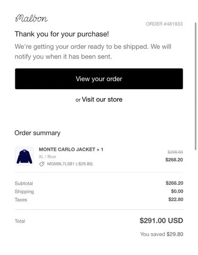 Malbon Monte Carlo Jacket Blue XL Le Club Du Malbon image 11