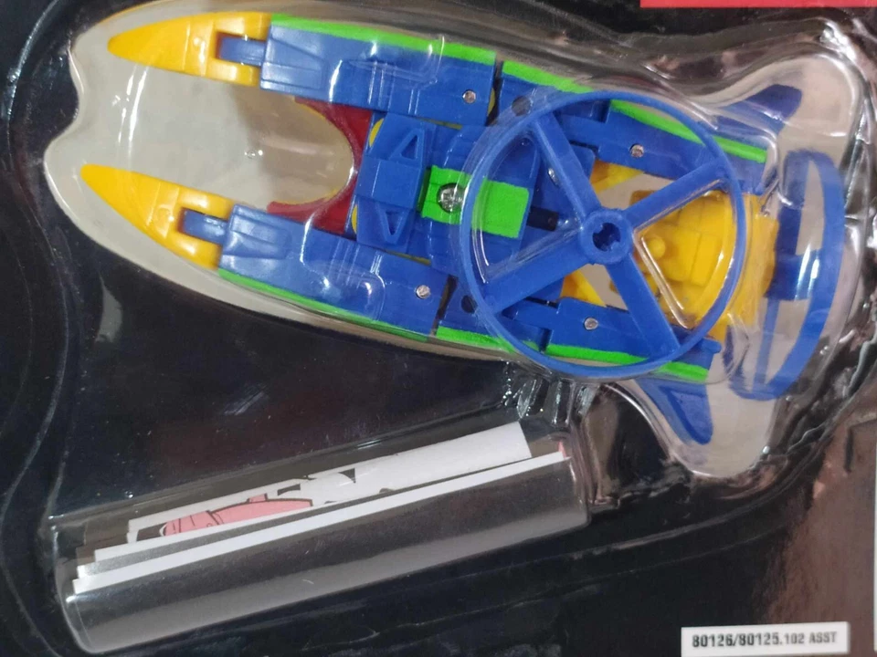 Rare vtg Transformers GEN2 Rotorbots Piranha Hasbro 1993 NOC - Image 2 of 4