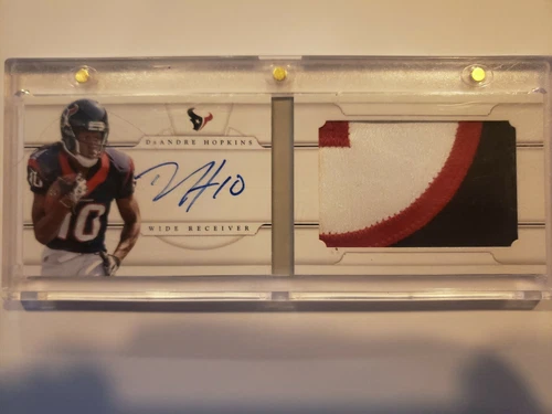 2013 DeAndre Hopkins Panini National Treasures Patch Auto Book 02/49