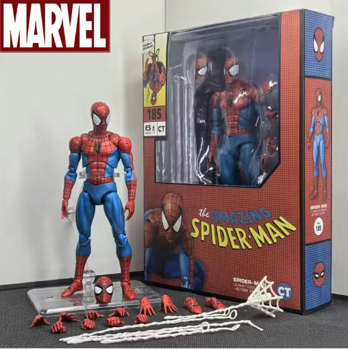 Figurine Spider-Man Mafex 185 articulée sans jeu pour poses durables 6''