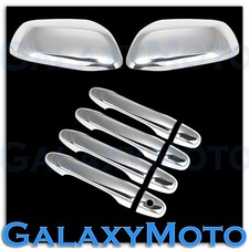 12-14 Honda Crv Triple Chrome Plated Mirror4 Door Handle Cover Trim Combo Kit