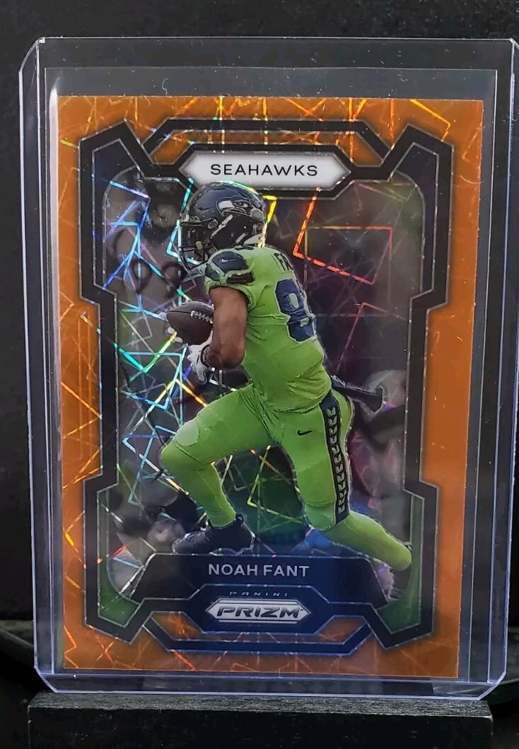 ☆yano☆ 2023 Panini Prizm Noah Fant Orange Lazer Prizm #262 Seattle