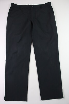 Adidas Men's Solid Black Golf Pants Men's Size 38x32 Polyester
