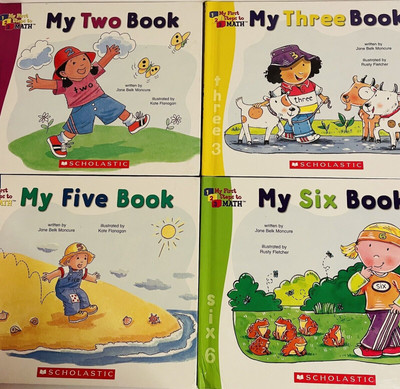 Lot of 4 My First Steps to Math Books by Jane Belk Moncure Scholastic PreK