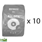 10 x Biobizz All Mix Litre Bag Pre Fertilised Soil Hydroponics Grow Medium