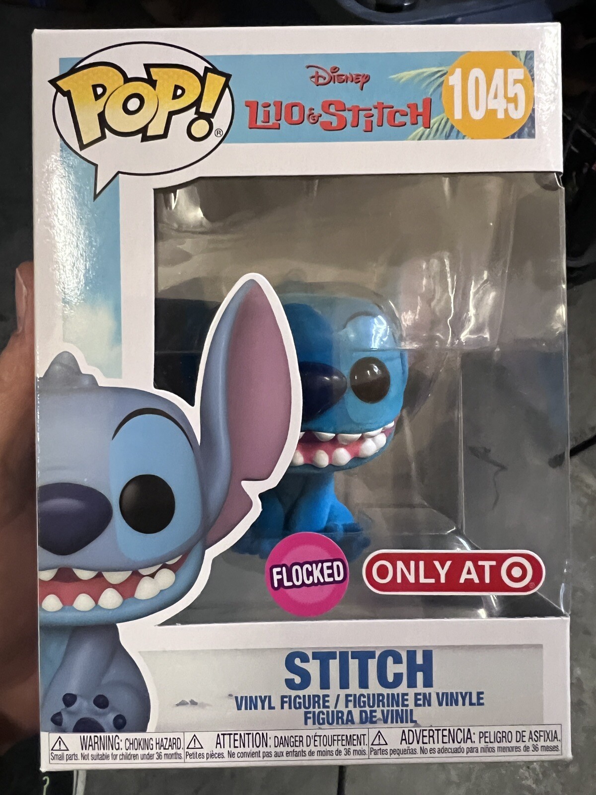 Funko Pop! Lilo &Amp; Stitch 1045 Flocked Stitch - Target Exclusive With Protector
