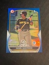 DANIEL MONTESINO 2023 Bowman 1st Edition BLUE FOIL RC /150 Padres #BPPF-114