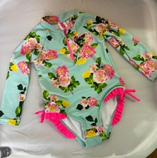 Betsey Johnson Girl Swimsuit Size 24 Months Long Sleeve Rash Guard