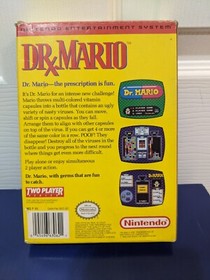 Dr. Mario NES Nintendo Entertainment System In Box No Manual OEM Sleeve