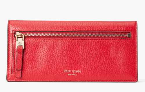 Kate Spade Polly Bifold Continental Red Wallet L69355 - Picture 3 of 3