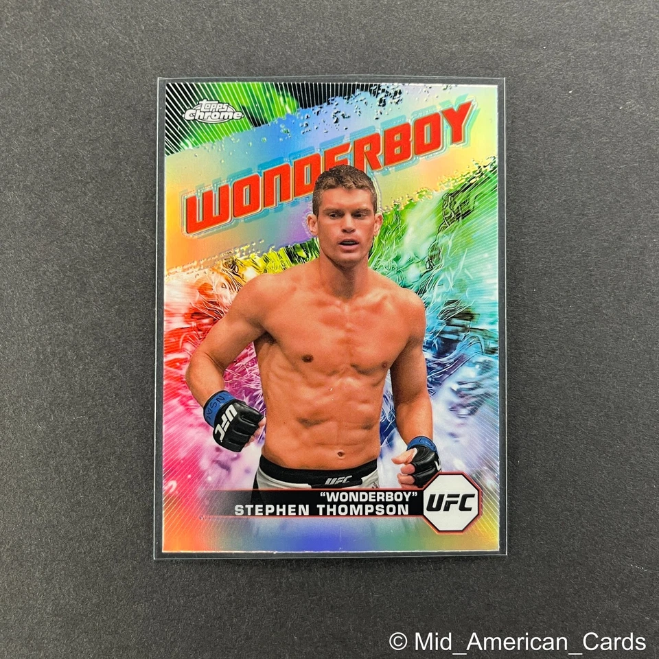 2024 Topps Chrome UFC Stephen Thompson AKA Wonderboy Refractor #AKA-12 - Image 3 of 4