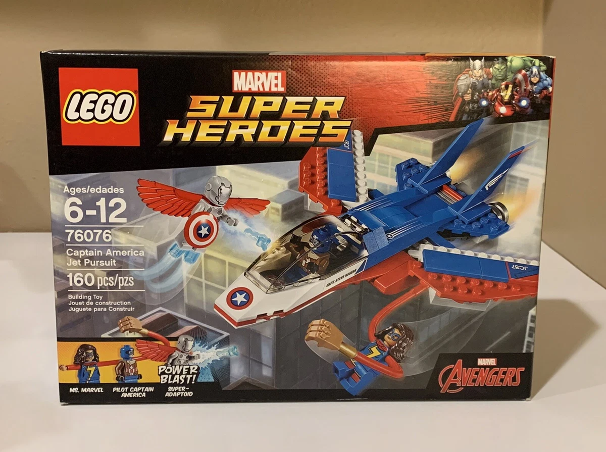 bygning fleksibel udrydde LEGO 76076 Marvel Super Heroes Captain America Jet Pursuit (76076)  673419266444 | eBay