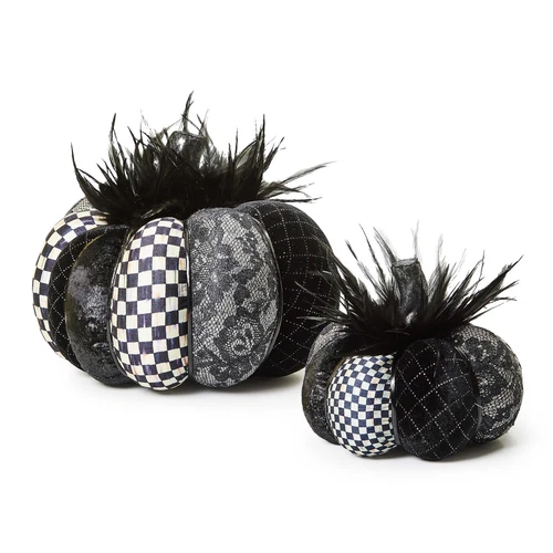 MacKenzie-Childs Haunted House Feather Pumpkin