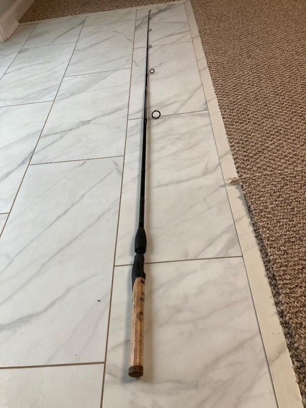 Daiwa Sweepfire 6' 6" 2 pc fiberglass spinning rod Model SWA 662MRS