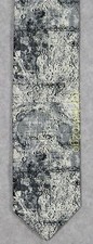 MOON LANDING MAP--CRATERS APOLLO ASTRONOMY SCIENCE Wild Ties Microfiber Necktie
