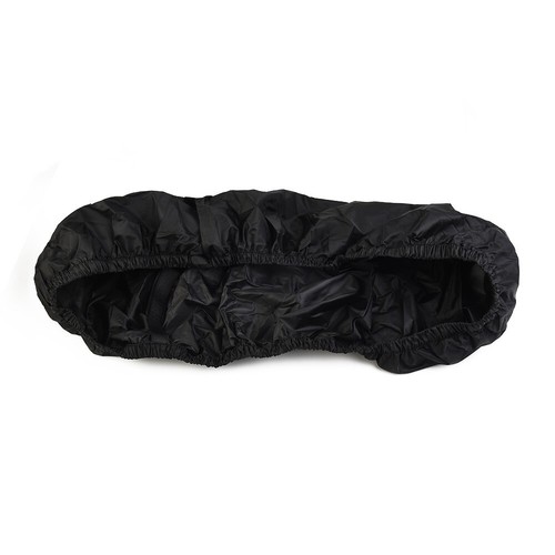Motorcycle Rain Seat Cover Universal Flexible Waterproof Saddle Cover Black - Picture 15 of 50