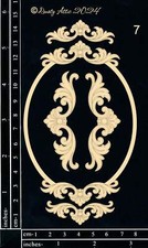 Dusty Attic Chipboard 4x6 - Decorative Frame 7, DA3749