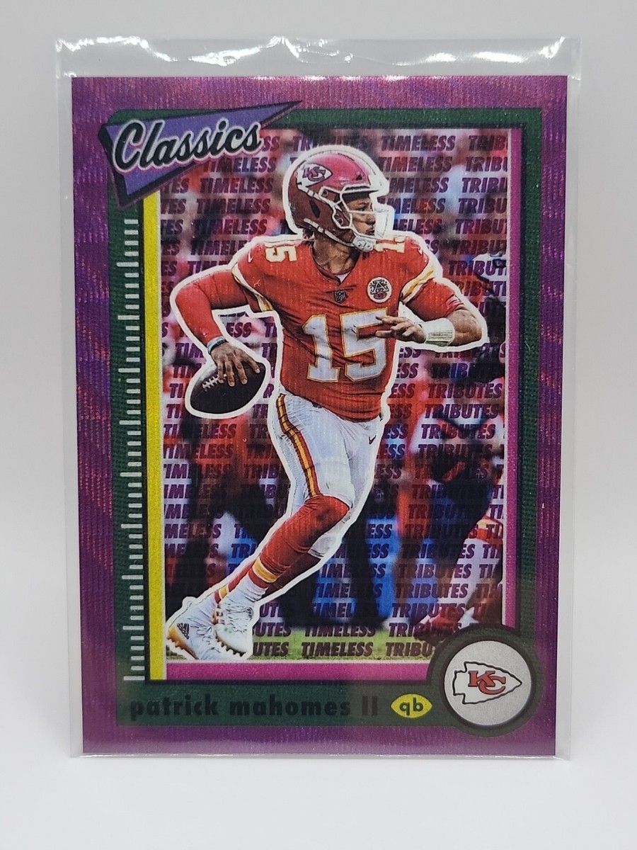 Patrick Mahomes II 2022 Classics Timeless Tributes Purple 50/50 KC
