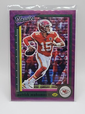 Patrick Mahomes II 2022 Classics Timeless Tributes Purple 50/50 KC
