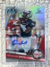 2023 Bowman University Chrome Donovan Smith 1st Refractor Auto #/499 Houston QB