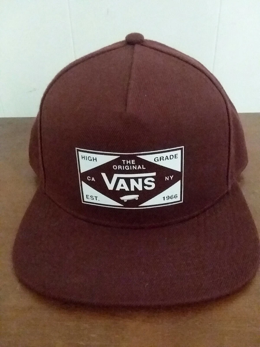 Vans The Original High Grade Adjustable Snapback Burgundy Hat One