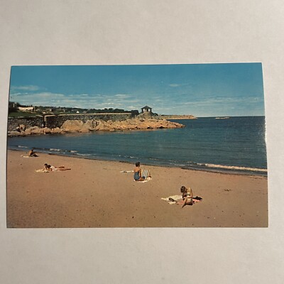 Rockport MA-Massachusetts, Front Beach, Observatory Point Vintage Postcard