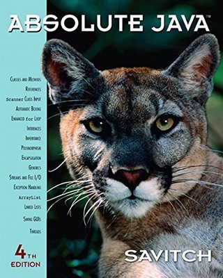 ABSOLUTE JAVA (4TH EDITION) By Walter Savitch **BRAND NEW**