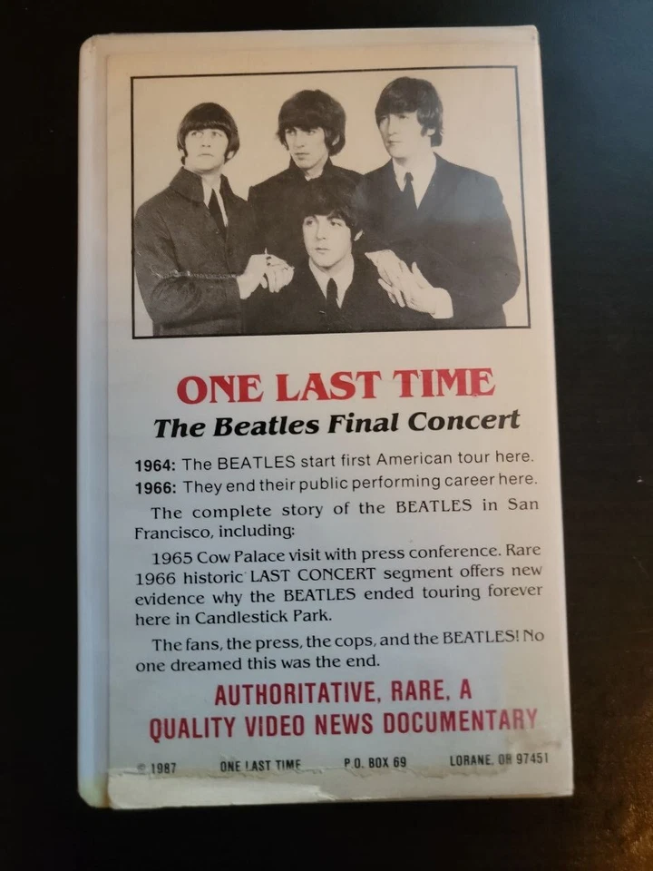 Vintage Beatles One Last Time Limited Edition Numbered VHS Rare HTF Documentary - Image 4 of 4