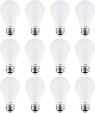 Sunlite LED Light Bulb 11W (75W Equals) 1100 Lumens 50K-Super White 12-Pack