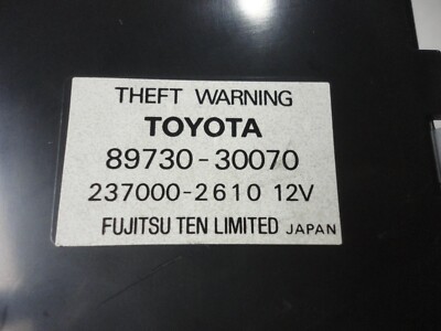TOYOTA Crown JZS171 Genuine theft warning computer 89730-30070 | eBay